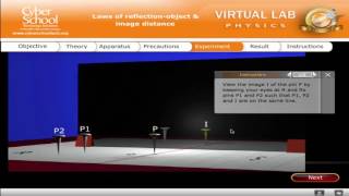 CSEC Physics Virtual Lab - Laws of reflection