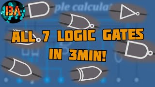 Logic Gates Explained In Just 3 Minutes! (+ calculator example!)
