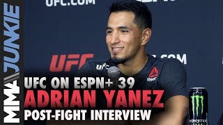 Adrian Yanez breaks down brutal head-kick knockout | UFC on ESPN+ 39 post-fight interview