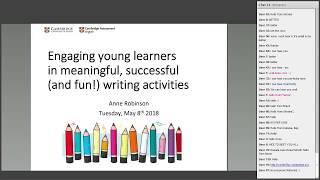 Engaging young learners in meaningful, successful and fun! writing activities