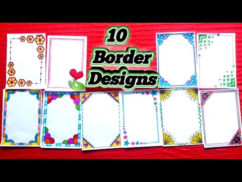 10 Border Designs Compilation/Amazing Border Design/Project File ...