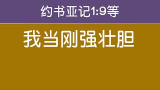 我当刚强壮胆 [ 约书亚记1章9节等 ] 生命水河诗歌 传福音诗歌 敬拜赞美诗歌