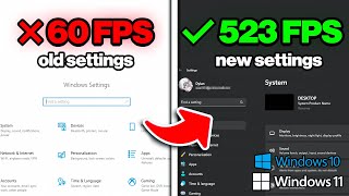 How To QUICKLY Optimize Windows For GAMING FPS BOOST (Windows 10 \u0026 Windows 11)