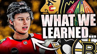 CONNOR BEDARD: WHAT WE LEARNED FROM HIS 2 NHL GAMES… (Chicago Blackhawks, Penguins, Bruins) NHL News