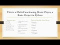 Music Player using python