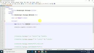 22 - String Methods in JavaScript | Strings in JavaScript