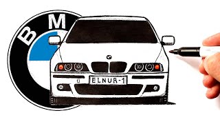 How to draw a BMW E39 | Ehedov Elnur