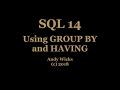 SQL - GROUP BY and HAVING