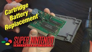 SNES Battery Replacement CR2032 - Super Nintendo Cartridge