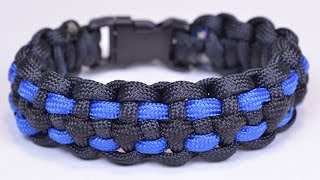 Make a Law Enforcement Police Style Paracord Bracelet - BoredParacord