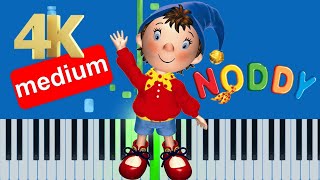 The Noddy Shop Theme Song (Slow Medium) Piano Tutorial 4K