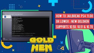 How to Jailbreak PS4 11.00 or Lower | New GoldHEN Supports 10.50, 10.51 \u0026 10.70