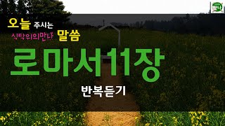 식탁위의만나_#로마서11장 3번 반복듣기