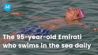 The 95-year-old Emirati who swims in the sea daily