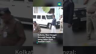 Kolkata, West Bengal: Accused Sanjay Roy being taken from Sealdah Court.