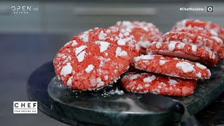 Συνταγή για red velvet cookies από τον Βαγγέλη Δρίσκα | OPEN TV