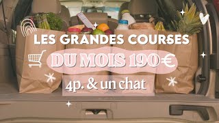 🛒 190€ POUR LES GRANDES COURSES DU MOIS POUR 4 PERSONNES