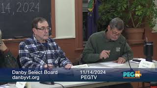 Danby Select Board - November 14, 2024