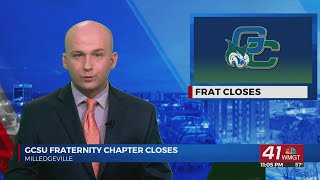 Georgia College fraternity chapter closes