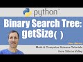 Python: Get Size of a Binary Search Tree