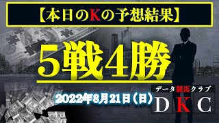 【今日の競馬】8月21日Kの予想結果はいかに？(阿賀野川特別/大通公園特別/北九州記念/NST賞/札幌記念)