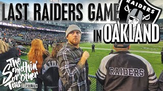 Last RAIDERS Game In OAKLAND 🏈