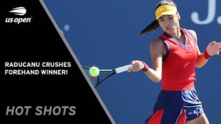 Emma Raduncanu Unleashes Spectacular Forehand Winner | 2021 US Open