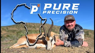 John Hakes Uses the New Manners Night Stalker on Long-Range Shot on Springbok in African Safari Hunt