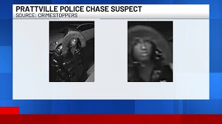 Suspect in Prattville police chase sought