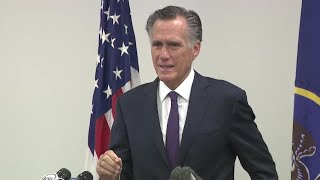 Sen. Mitt Romney speaks as end of term approaches