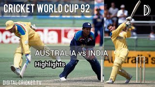 CRICKET WORLD CUP 92 / AUSTRALIA vs INDIA / 12th Match / HD Highlights / DIGITAL CRICKET TV