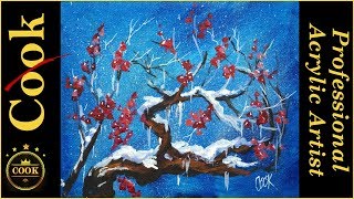 Win or Paint this Winter Busy Artist  Acrylic Painting Tutorial for Beginner  Ginger Cook