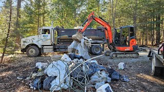 Nasty disgusting cleanup with the Kubota KX 040 4