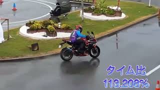 沖縄ジムカーナ11月大会inあげな自動車学校　ゆうたん×Ninja400