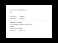 PHP VARIABLES