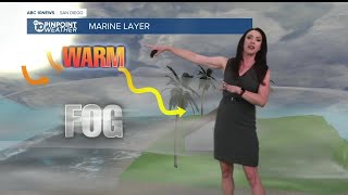 What is the marine layer and why does it clear on some days and not others?
