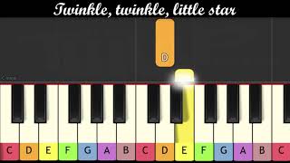 Nursery Rhymes - Twinkle, twinkle little star (Piano for children)