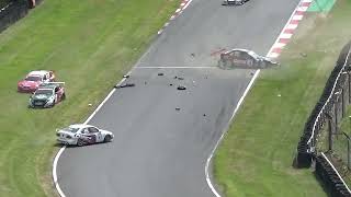 Big crash at Super Touring Power 2 at Brands Hatch