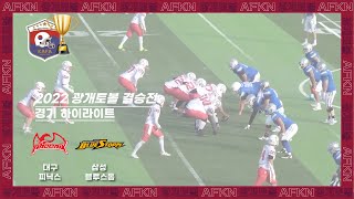 대구 피닉스 vs. 삼성 블루스톰 ㅣ2022 KNFL 결승전ㅣHighlights