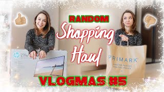 PRIMARK CHRISTMAS SHOPPING 2020 | Disappointing Primark Haul & 27 inch HP Monitor | Vlogmas #5