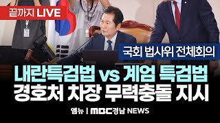 내란 특검법, 외환 범죄 혐의 등 - 국회 법사위 | 250113 MBC경남