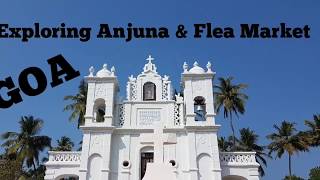 Exploring Anjuna, Goa, India. Flea market, beach and Anjuna streets walking tour.