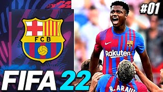 FIFA 22 Barcelona Career Mode EP1 - SAVING THIS CLUB!!!😤