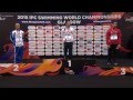 Men's 100m Butterfly S9 | Victory Ceremony | 2015 IPC Swimming World Championships Glasgow