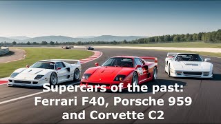 Supercars of the past: Ferrari F40, Porsche 959 and Corvette C2