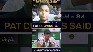 PAT CUMMINS TO JASPRIT BUMRAH//#cricket #cricketlover #indvsaus #patcumminst #jaspritbumrah #bgt2024