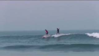 20150801【鹿島サーフィン】夕暮れサイズアップの平井浜ロングボード