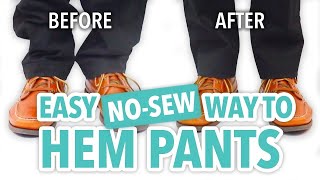 Easy No-Sew Way to Hem Pants - HGTV Handmade