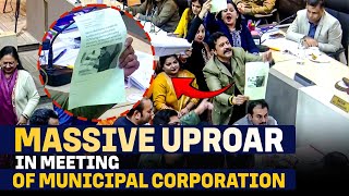 Live: Massive uproar during the general house meeting of Chandigarh Municipal Corporation