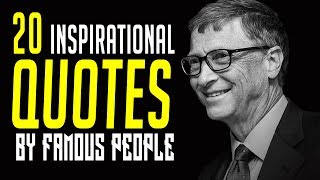 20 Famous QUOTES by Famous People!!!! | INSPIRATIONAL QUOTES | Must Watch